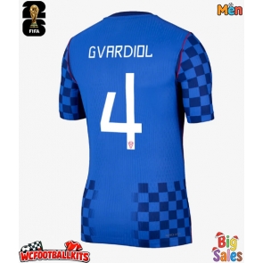 Croatia Josko Gvardiol #4 Replica Away Stadium Shirt World Cup 2026 Short Sleeve